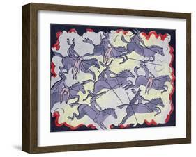 Ride of Valkyries, Wotan's Warrior Daughters; "Hoyotoho!": Illustration for 'Die Walkure'-Phil Redford-Framed Giclee Print