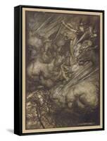 Ride of Valkyries-Arthur Rackham-Framed Stretched Canvas