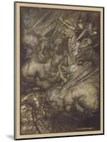 Ride of Valkyries-Arthur Rackham-Mounted Art Print