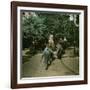 Ride on a Elephant and on a Camel, at the Jardin of Acclimatation, Paris (XVIth Arrondissement)-Leon, Levy et Fils-Framed Photographic Print