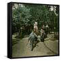 Ride on a Elephant and on a Camel, at the Jardin of Acclimatation, Paris (XVIth Arrondissement)-Leon, Levy et Fils-Framed Stretched Canvas