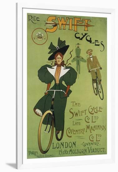 Ride Swift Cycles-null-Framed Art Print