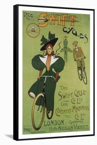 Ride Swift Cycles-null-Framed Stretched Canvas