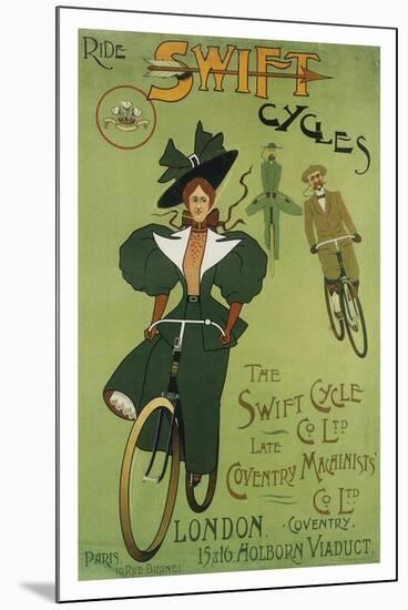 Ride Swift Cycles-null-Mounted Art Print