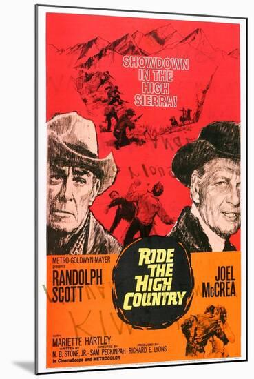 Ride the High Country, Randolph Scott, Joel Mccrea, Mariette Hartley, 1962-null-Mounted Art Print