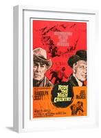 Ride the High Country, Randolph Scott, Joel Mccrea, Mariette Hartley, 1962-null-Framed Art Print