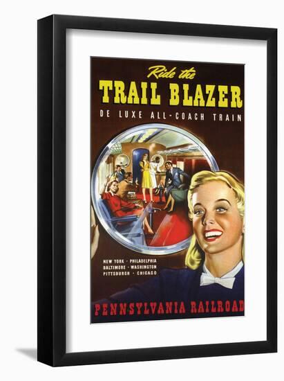 Ride the Trail Blazer-null-Framed Art Print