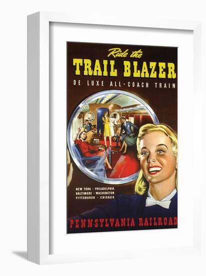 Ride the Trail Blazer-null-Framed Art Print