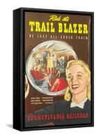 Ride the Trail Blazer-null-Framed Stretched Canvas