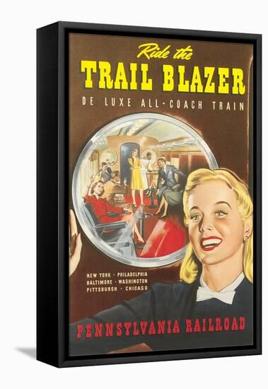Ride the Trail Blazer-null-Framed Stretched Canvas