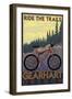 Ride the Trails -Gearhart, Oregon-Lantern Press-Framed Art Print