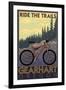 Ride the Trails -Gearhart, Oregon-Lantern Press-Framed Art Print