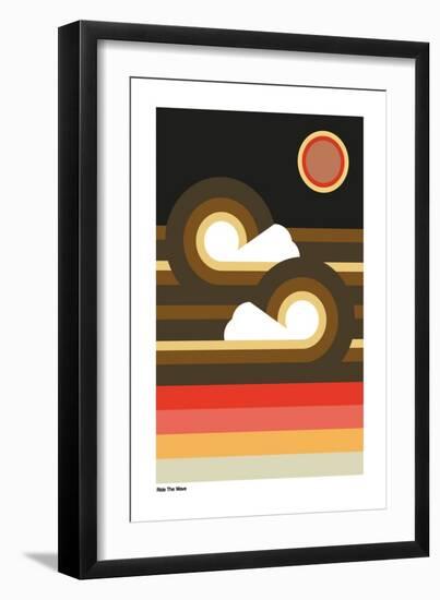 Ride the Wave Sunset-Frances Collett-Framed Giclee Print