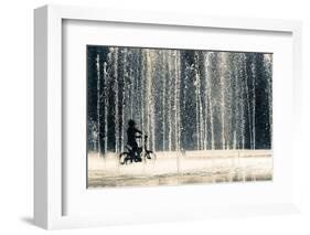 Ride Through the Drops-Ehsan Razzazi-Framed Photographic Print