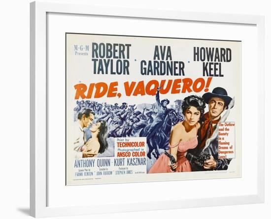 Ride, Vaquero!, 1953-null-Framed Art Print