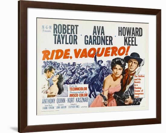 Ride, Vaquero!, 1953-null-Framed Art Print
