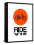 Ride with Me Circle 1-NaxArt-Framed Stretched Canvas