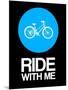 Ride with Me Circle 2-NaxArt-Mounted Art Print
