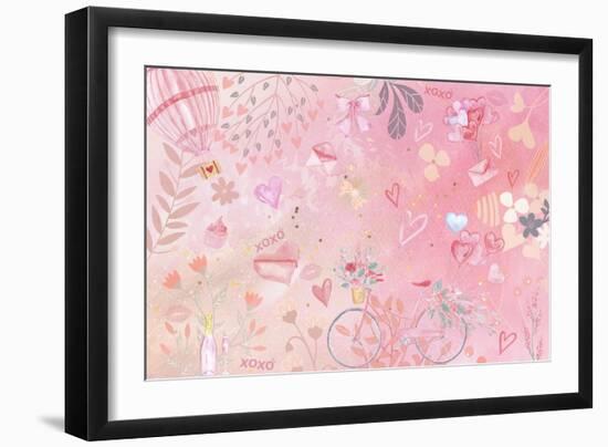 Ride with my Sweetheart-The Font Diva-Framed Giclee Print