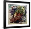 Rider in the Forest-Auguste Macke-Framed Giclee Print