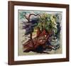 Rider in the Forest-Auguste Macke-Framed Giclee Print