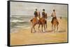 Rider on the Beach, 1923 (Oil on Canvas)-Max Liebermann-Framed Stretched Canvas
