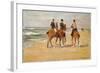 Rider on the Beach, 1923 (Oil on Canvas)-Max Liebermann-Framed Giclee Print