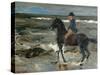 Rider on the Beach-Max Liebermann-Stretched Canvas