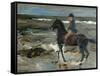 Rider on the Beach-Max Liebermann-Framed Stretched Canvas