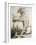 Rider Pierced by a Spear, 16th Century-Francesco Salviati-Framed Giclee Print