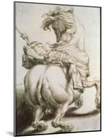 Rider Pierced by a Spear, 16th Century-Francesco Salviati-Mounted Giclee Print