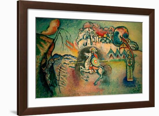 Rider, St George, 1915-Wassily Kandinsky-Framed Giclee Print