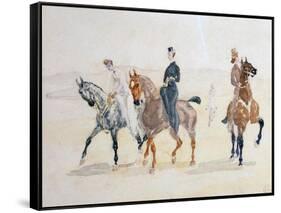 Riders, 1880S-Henri de Toulouse-Lautrec-Framed Stretched Canvas