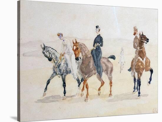 Riders, 1880S-Henri de Toulouse-Lautrec-Stretched Canvas