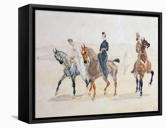 Riders, 1880S-Henri de Toulouse-Lautrec-Framed Stretched Canvas