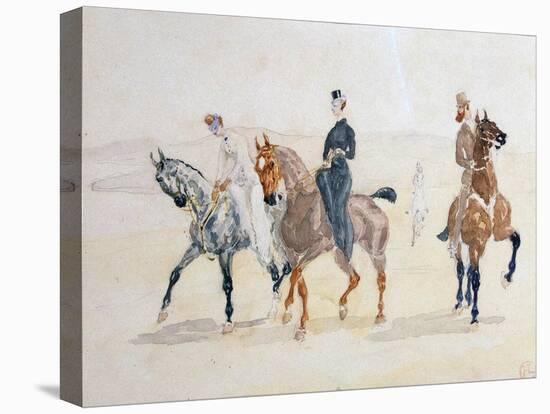 Riders, 1880S-Henri de Toulouse-Lautrec-Stretched Canvas