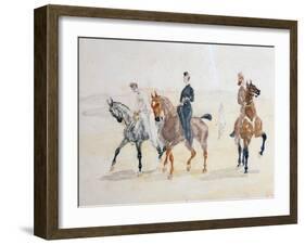 Riders, 1880S-Henri de Toulouse-Lautrec-Framed Giclee Print