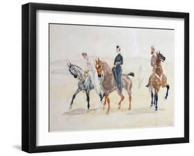 Riders, 1880S-Henri de Toulouse-Lautrec-Framed Giclee Print