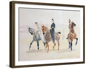 Riders, 1880S-Henri de Toulouse-Lautrec-Framed Giclee Print