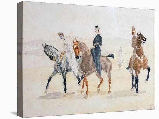 Riders, 1880S-Henri de Toulouse-Lautrec-Stretched Canvas