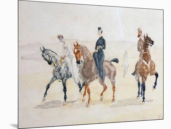 Riders, 1880S-Henri de Toulouse-Lautrec-Mounted Giclee Print