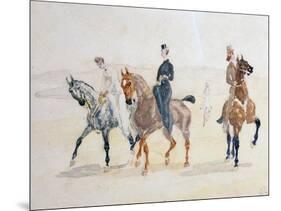 Riders, 1880S-Henri de Toulouse-Lautrec-Mounted Giclee Print