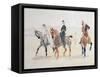 Riders, 1880S-Henri de Toulouse-Lautrec-Framed Stretched Canvas