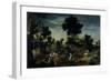 Riders Advancing into a Brook, 1601-15-Peeter Snayers-Framed Giclee Print