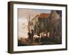 Riders and Horses at the Door of an Inn-Pieter Wouwermans-Framed Giclee Print