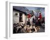 Riders and Hounds Awaiting Fox Hunt, Wales, United Kingdom-Alan Klehr-Framed Photographic Print