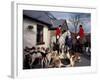 Riders and Hounds Awaiting Fox Hunt, Wales, United Kingdom-Alan Klehr-Framed Photographic Print