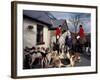 Riders and Hounds Awaiting Fox Hunt, Wales, United Kingdom-Alan Klehr-Framed Photographic Print