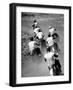 Riders Enjoying Motorcycle Racing, Leaving a Trail of Dust Behind-Loomis Dean-Framed Photographic Print