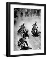 Riders Enjoying Motorcycle Racing-Loomis Dean-Framed Photographic Print